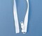 YKK Zipper, White #10 Brand Separates at The Bottom, Marine Grade Metal Tab Slider, Heavy Duty (30" Inch)